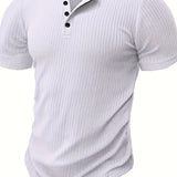 Elegancki T-shirt męski ze wzorem
