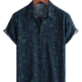 Koszula męska boho retro w kwiaty
