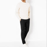 Spodnie garniturowe męskie slim fit – czarne