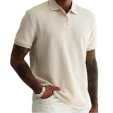 Strukturalna koszulka polo męska