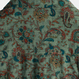 Koszula męska retro z krótkim rękawem we wzór paisley „Kuźnica” – zielona