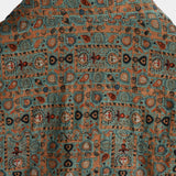 Brązowa koszula męska paisley boho