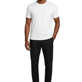 Biały T-shirt męski slim fit