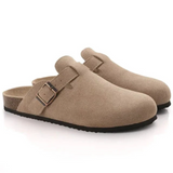 Męskie zamszowe chodaki w stylu oxford