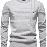 Sweter męski w kratę – wzór nowoczesny