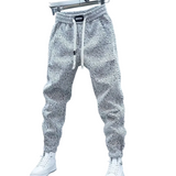 Wzorzyste spodnie męskie casual