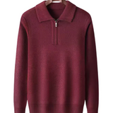 Sweter męski Gstaad z krótkim zamkiem