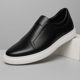 Eleganckie skórzane buty wsuwane męskie