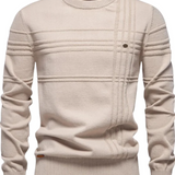 Sweter męski w kratę – wzór nowoczesny