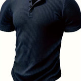 Elegancki T-shirt męski ze wzorem