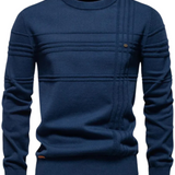 Sweter męski w kratę – wzór nowoczesny