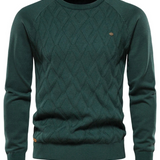 Sweter męski w kratę – wzór klasyczny