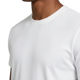 Biały T-shirt męski slim fit