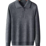 Sweter męski Gstaad z krótkim zamkiem