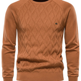 Sweter męski w kratę – wzór klasyczny