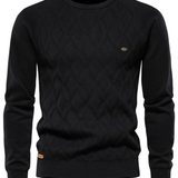 Sweter męski w kratę – wzór klasyczny