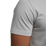 Srebrnoszary T-shirt męski slim fit