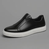 Eleganckie skórzane buty wsuwane męskie