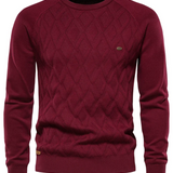 Sweter męski w kratę – wzór klasyczny