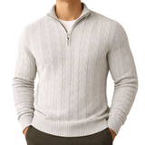 Sweter męski Aurelius ze stójką na zamek