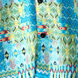 Niebieska hawajska koszula męska boho