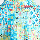 Niebieska hawajska koszula męska boho