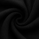 Sweter męski ze stójką na zamek – czarny