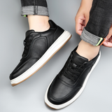 Minimalistyczne skórzane sneakersy męskie