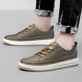 Klasyczne skórzane sneakersy męskie