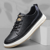 Klasyczne skórzane sneakersy męskie