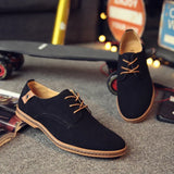 Zamszowe buty Oxford męskie