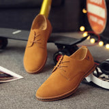 Zamszowe buty Oxford męskie