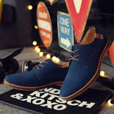 Zamszowe buty Oxford męskie
