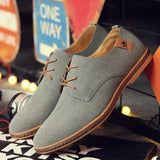 Zamszowe buty Oxford męskie