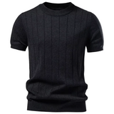 Prążkowany T-shirt męski