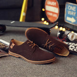 Zamszowe buty Oxford męskie