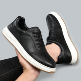 Minimalistyczne skórzane sneakersy męskie