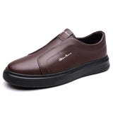 Skórzane buty wsuwane męskie