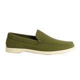 Mokasyny męskie casual – oliwkowe