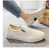 Oddychające buty męskie wsuwane z płótna