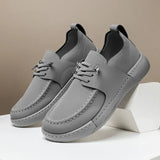 Gładkie skórzane sneakersy męskie