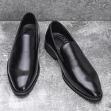 Wygodne skórzane buty wsuwane męskie