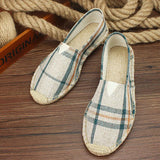 Płócienne espadryle męskie casual