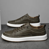 Eleganckie skórzane sneakersy męskie