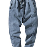 Jeansy męskie typu jogger
