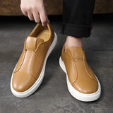 Skórzane buty wsuwane męskie casual