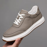 Minimalistyczne skórzane sneakersy męskie