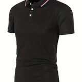Elegancka koszulka polo męska w siedmiu kolorach