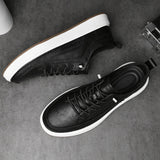 Eleganckie skórzane sneakersy męskie