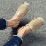 Eleganckie płócienne espadryle męskie